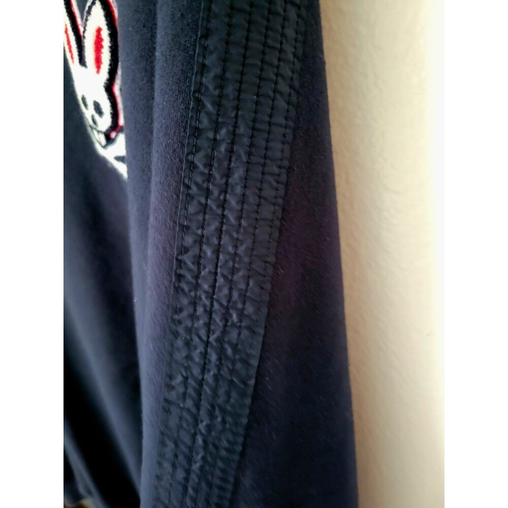Men's Psycho Bunny Cotton Pullover Crewneck Sweater Sz 4XL Big & Tall Navy Blue - Picture 4 of 9